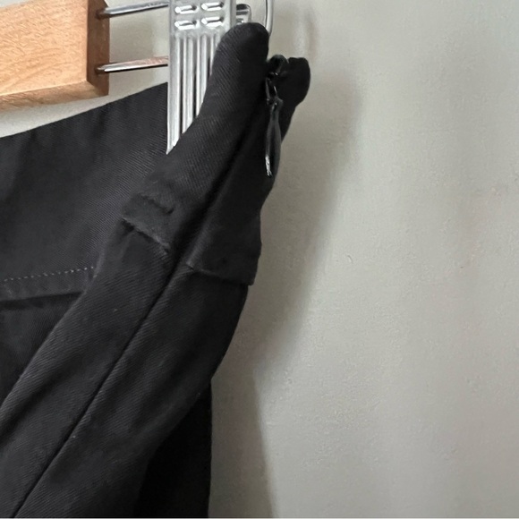 Anthropologie Maeve Slim Flare Pants Black Size 4 Ponte Minimalist Contemporary - Picture 10 of 16